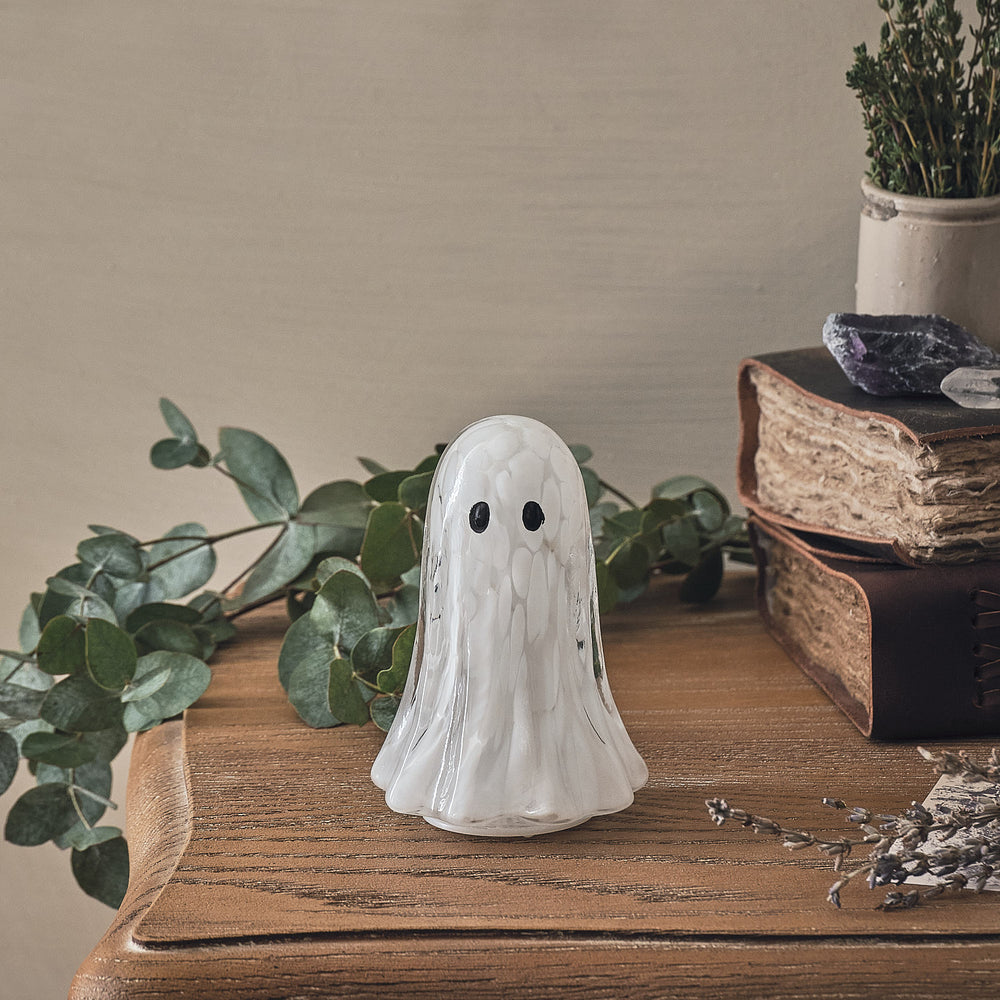 Gertie the Ghost Confetti Glass LED Halloween Decoration