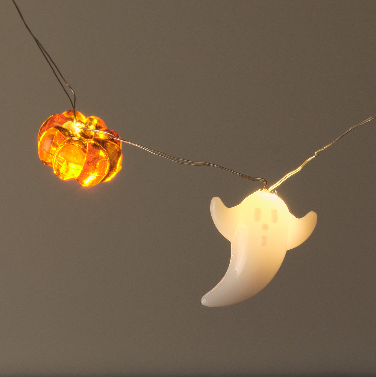 20 Ghost & Pumpkin Halloween Micro LED Fairy Lights