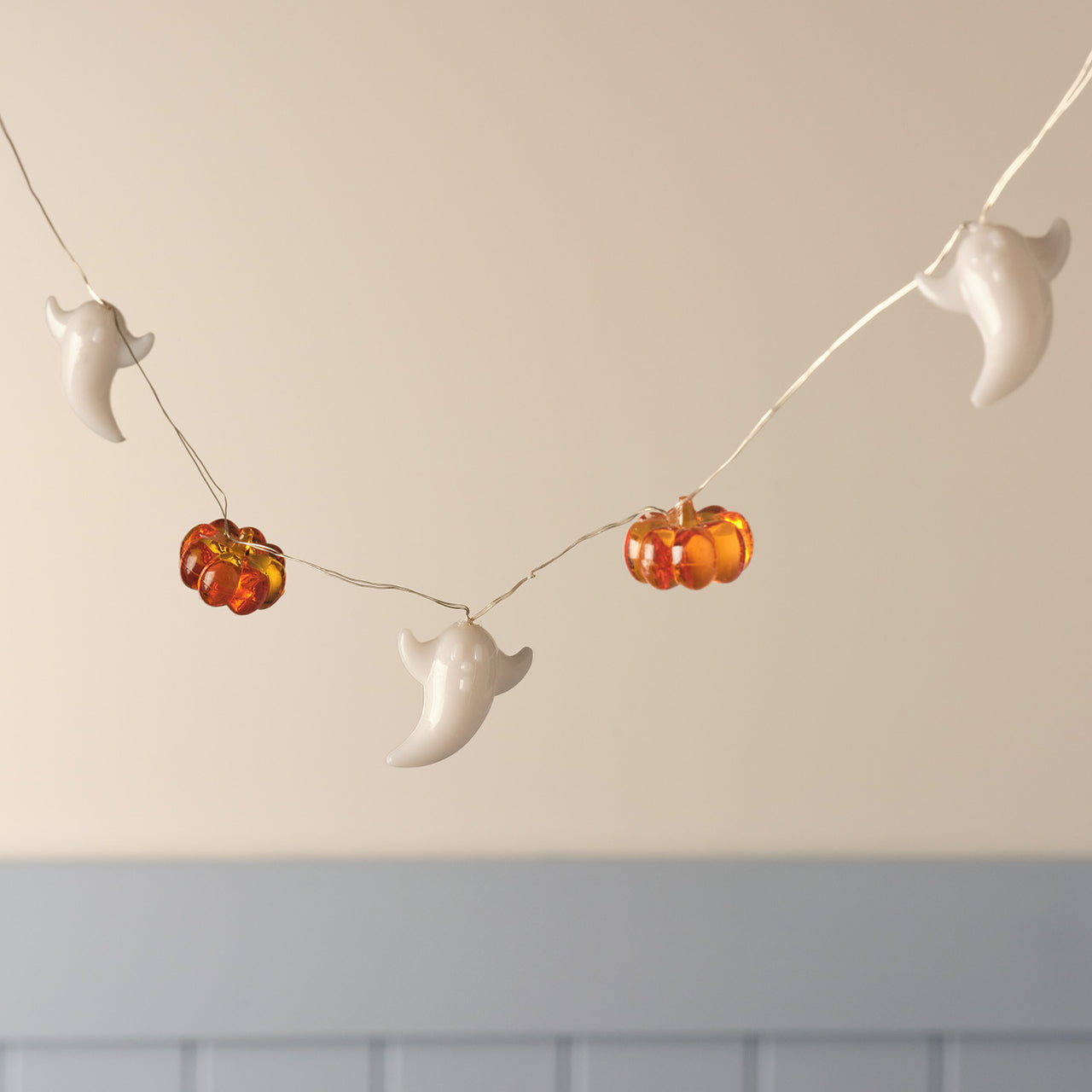20 Ghost & Pumpkin Halloween Micro LED Fairy Lights