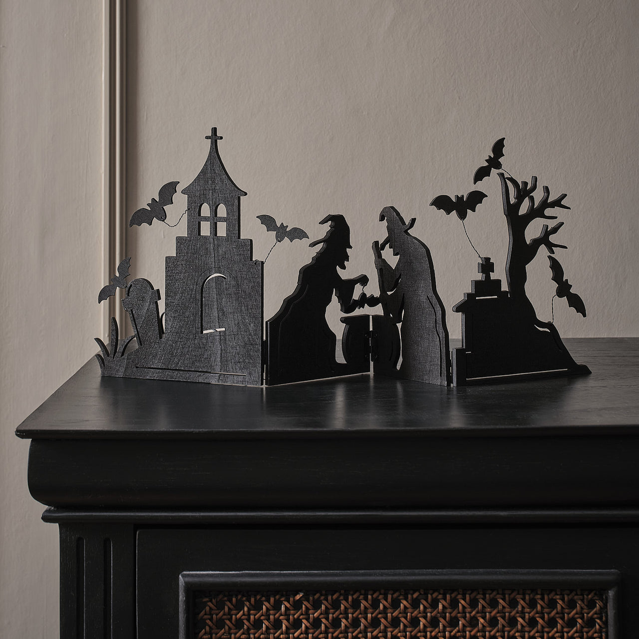Toil & Trouble LED Witch Halloween Window Decoration