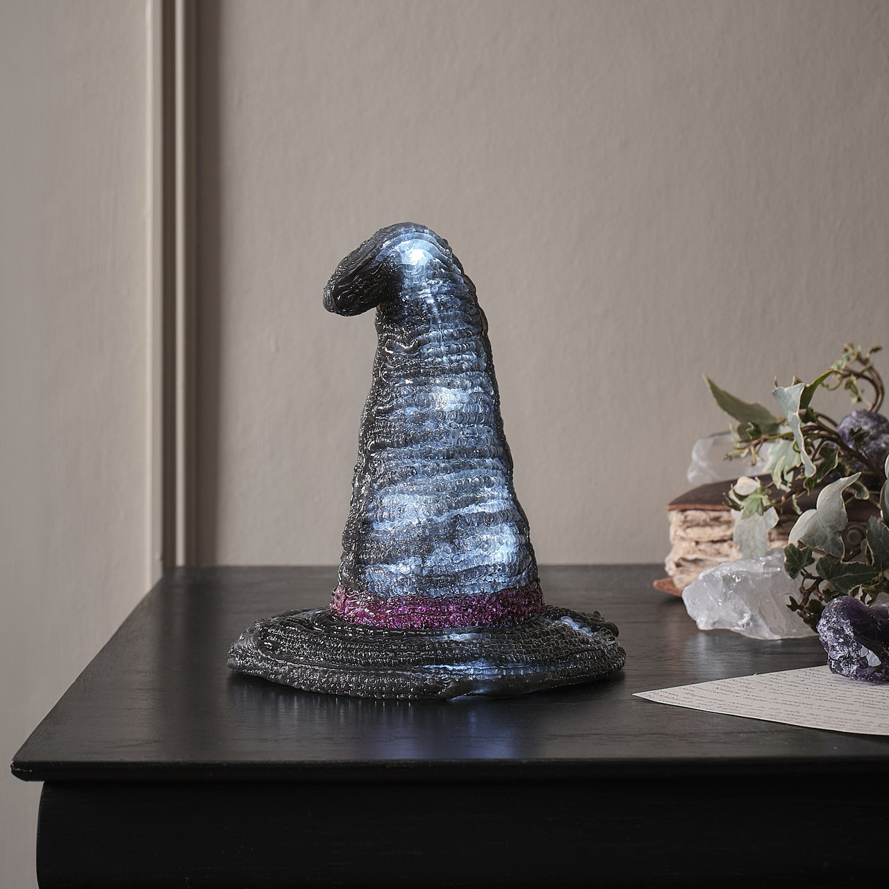 Witches Hat & Jet the Black Cat LED 3D Acrylic Figures