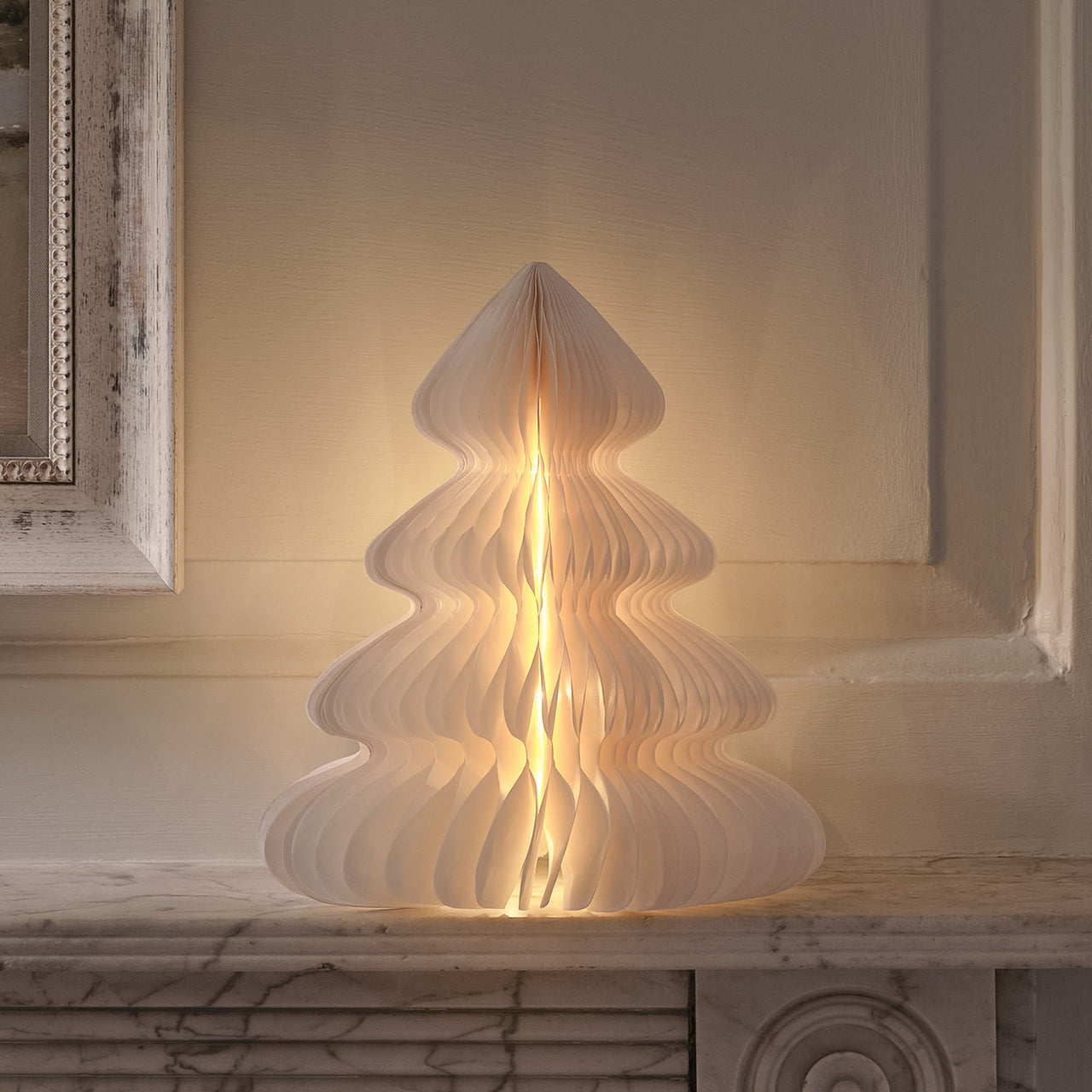 28cm Paper Christmas Tree LED Decoration