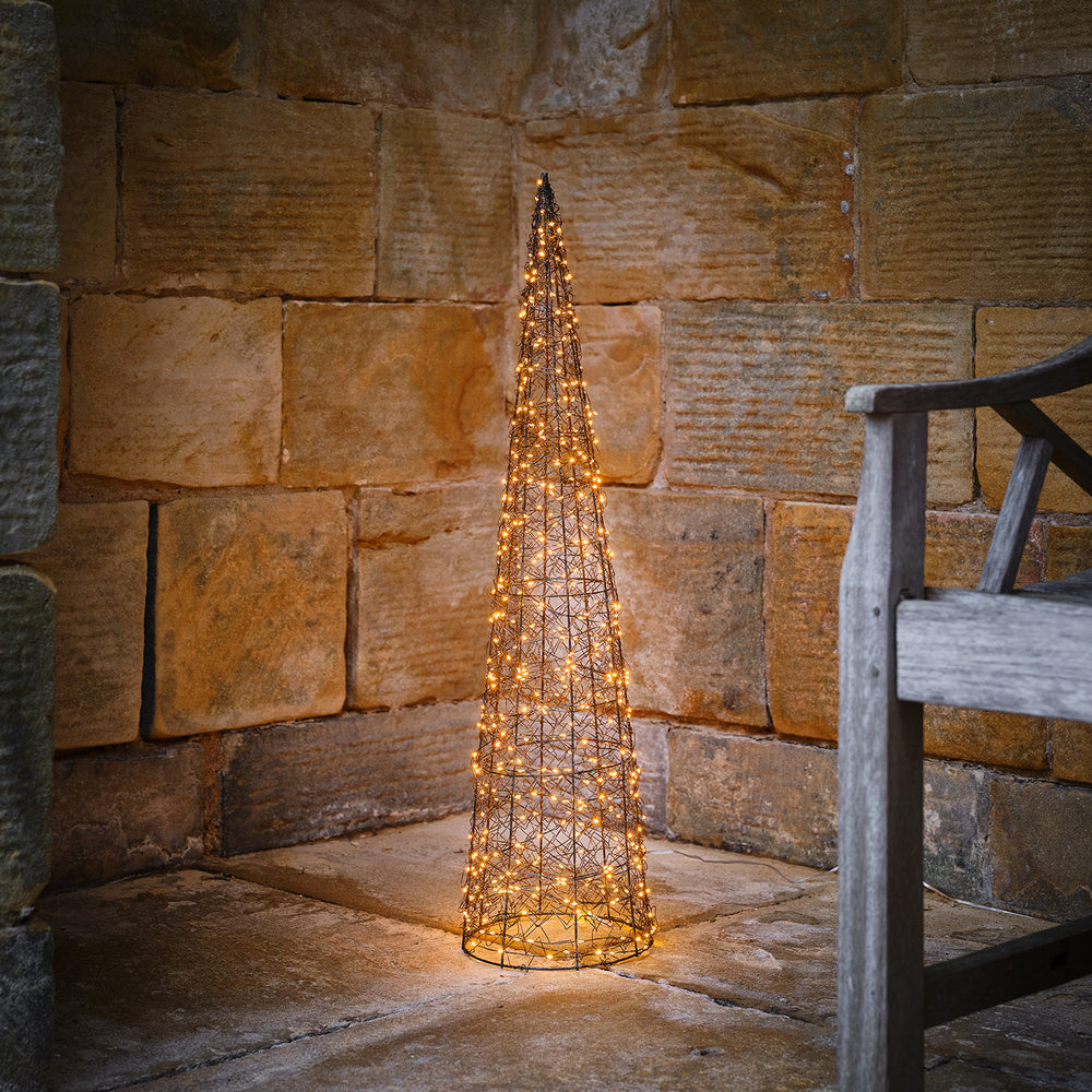 80cm Warm White Micro LED Wire Cone