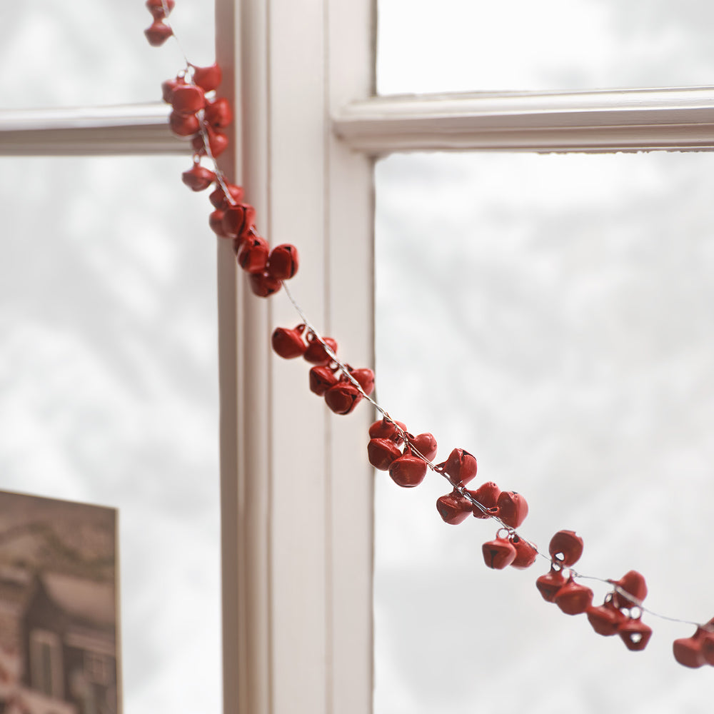 Red Bell Christmas Garland