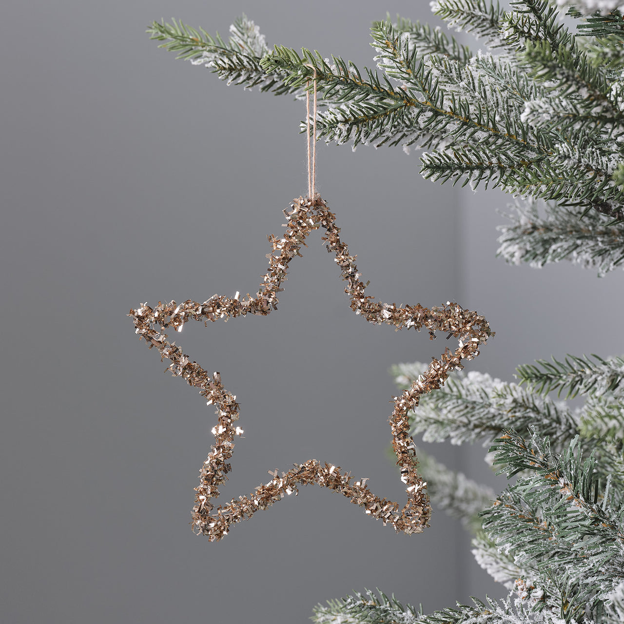 Sparkly Hanging Star Christmas Decoration