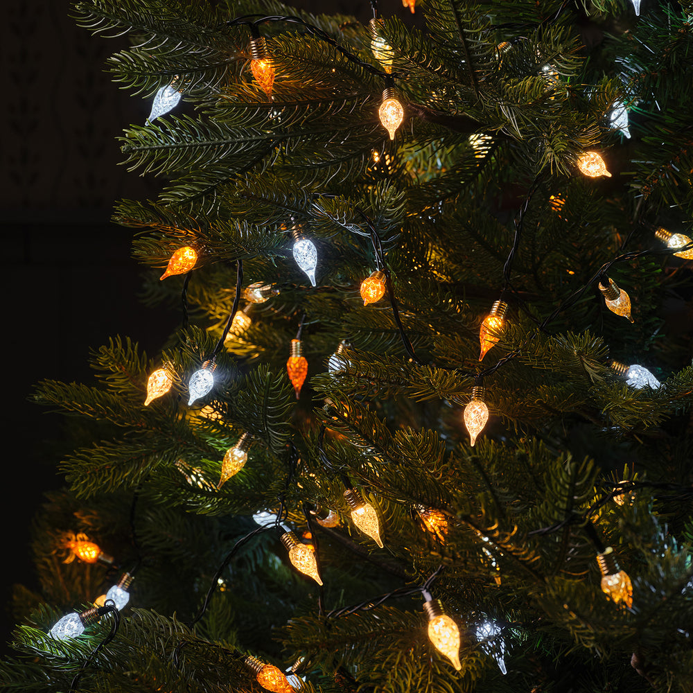 Vintage Teardrop LED String Lights