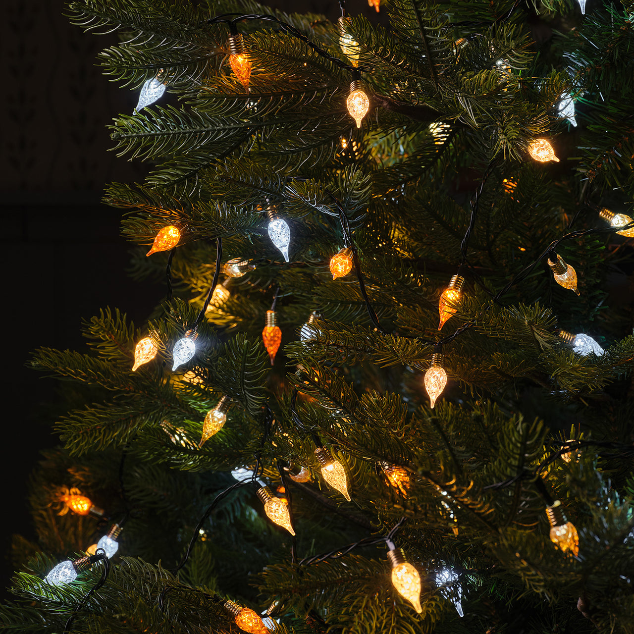 Vintage Teardrop LED String Lights