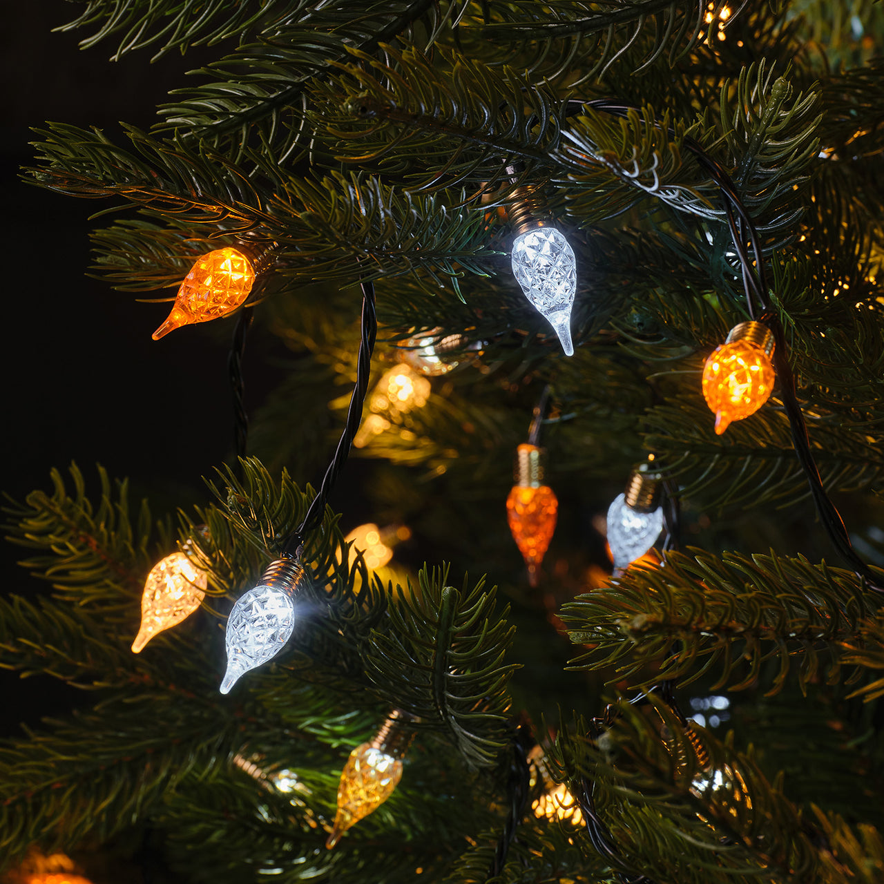 Vintage Teardrop LED String Lights