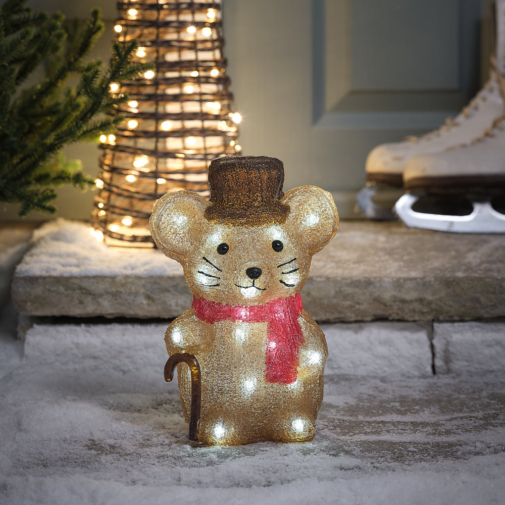 25cm Merlin Mouse LED 3D Acrylic Christmas Figure