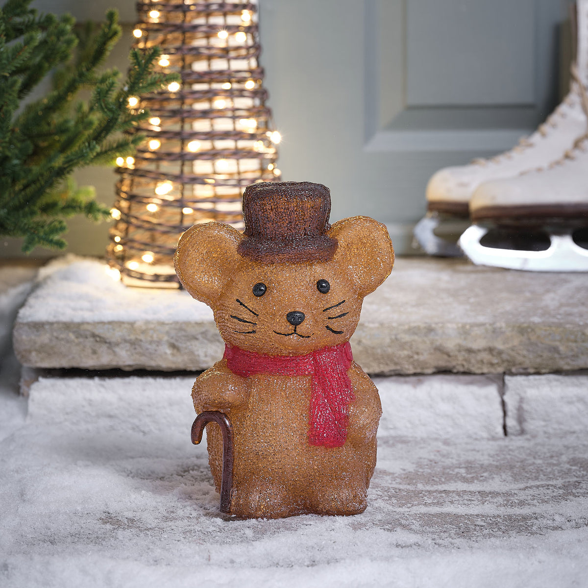 25cm Merlin Mouse LED 3D Acrylic Christmas Figure