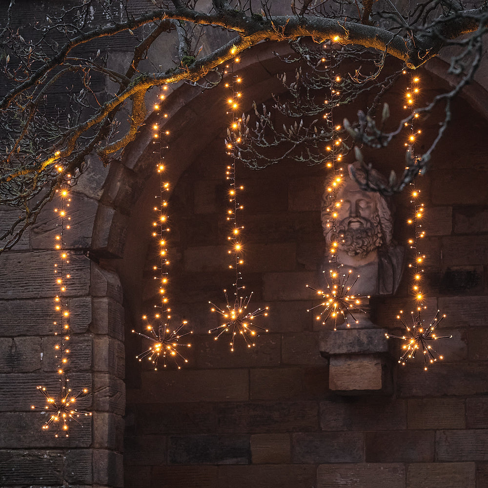 Outdoor Hanging LED Flashing Starburst Lights for Tree