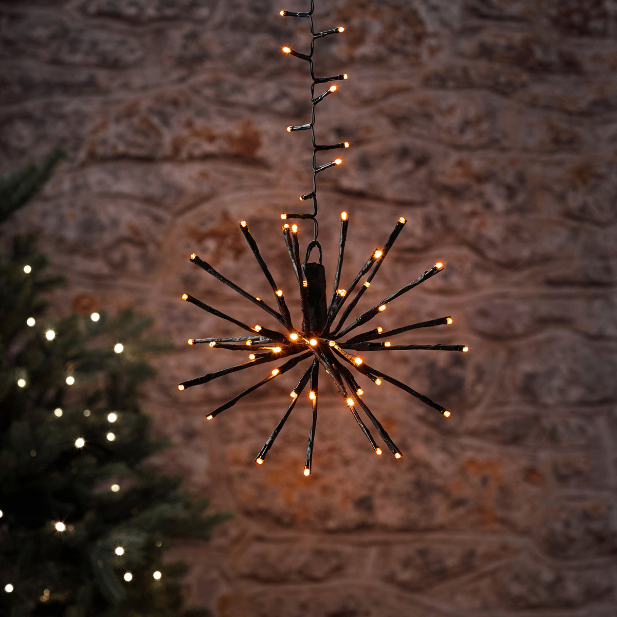 Outdoor Hanging LED Flashing Starburst Lights for Tree