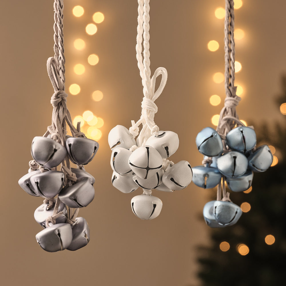Set of 3 Christmas Hanging Bell Decorations
