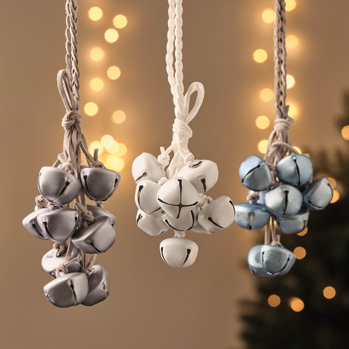 Set of 3 Christmas Hanging Bell Decorations