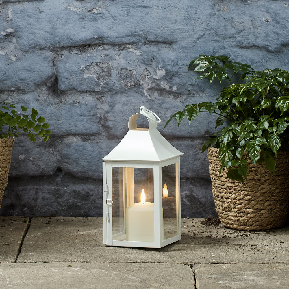 25cm White Albury TruGlow® Lantern