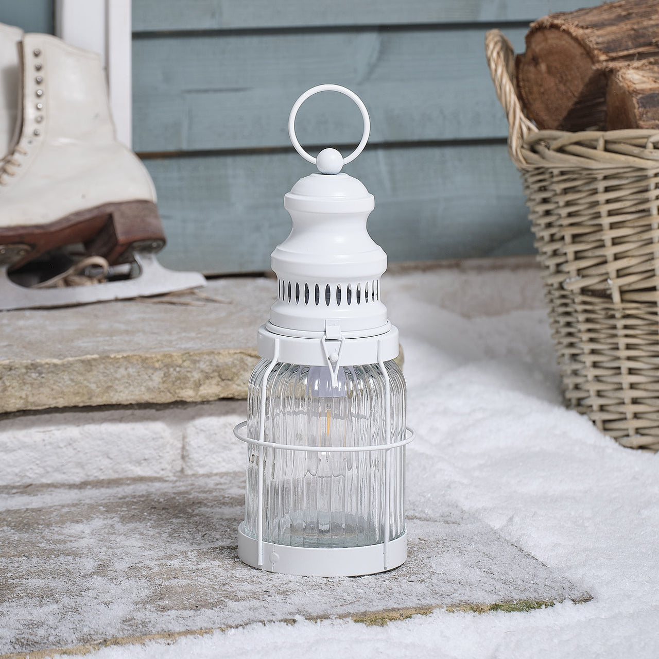 Alaska Storm Rechargeable Outdoor Filament Lantern