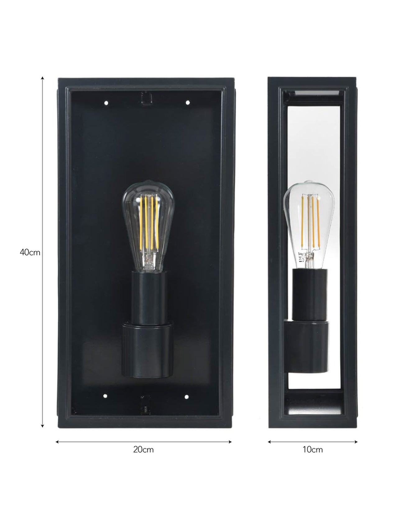 Belgrave Outdoor Lantern Tall Carbon