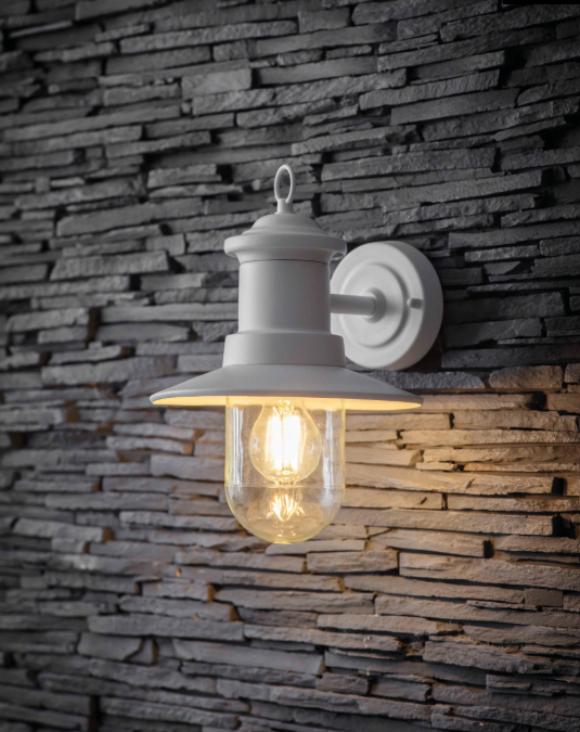 Garden Trading White Ships Outdoor Wall Light