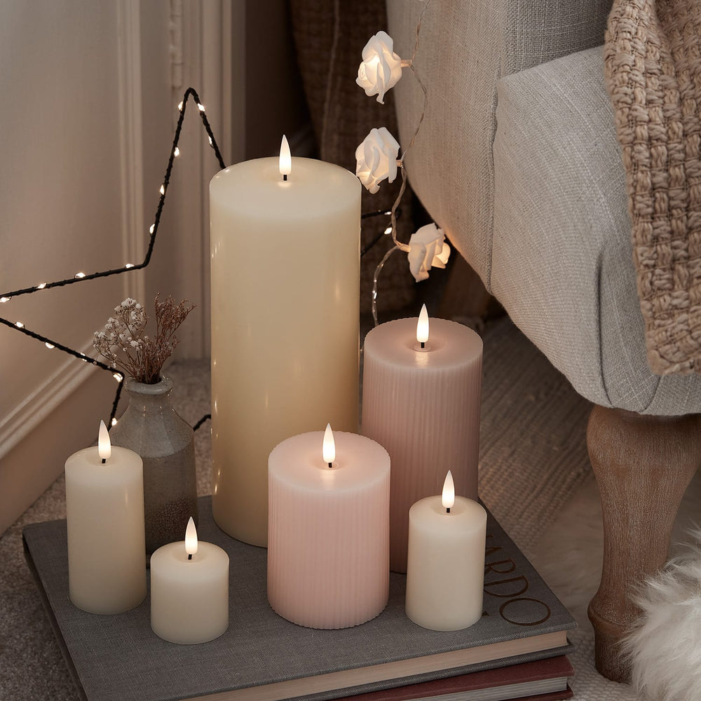 TruGlow® Ivory LED Chapel Candle 30cm With Remote Control