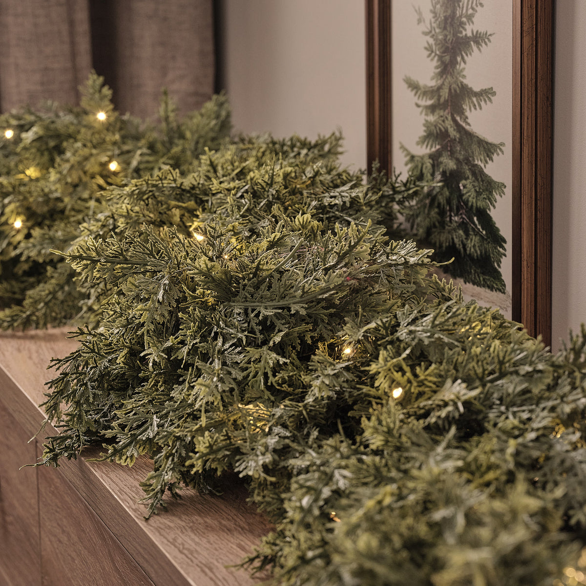 Conifer and Pinecone Swag & Wreath