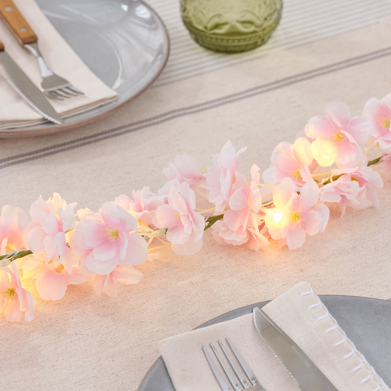 1.8m Pre Lit Cherry Blossom Garland