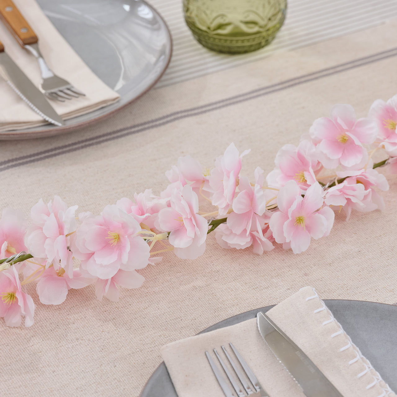 1.8m Pre Lit Cherry Blossom Garland
