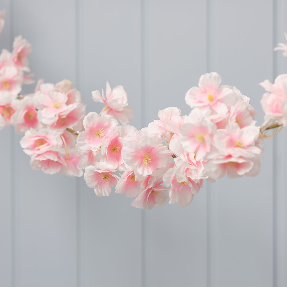 1.8m Pre Lit Cherry Blossom Garland
