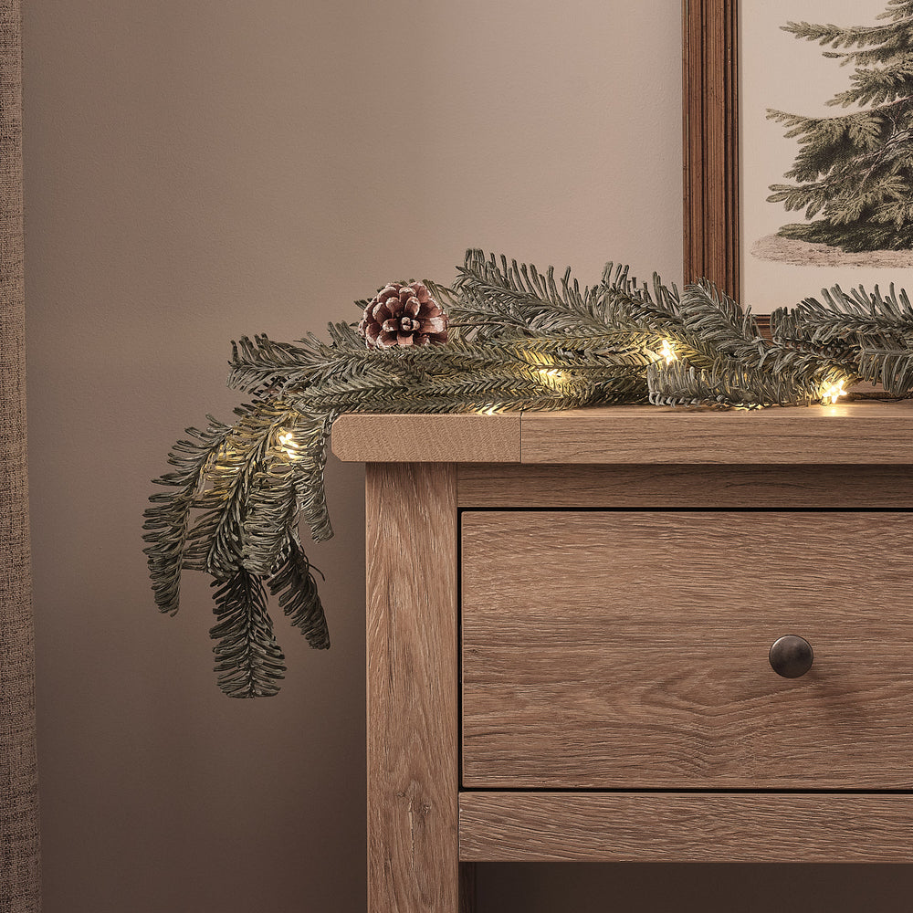1.5m Pre Lit Once Upon a Star Christmas Garland