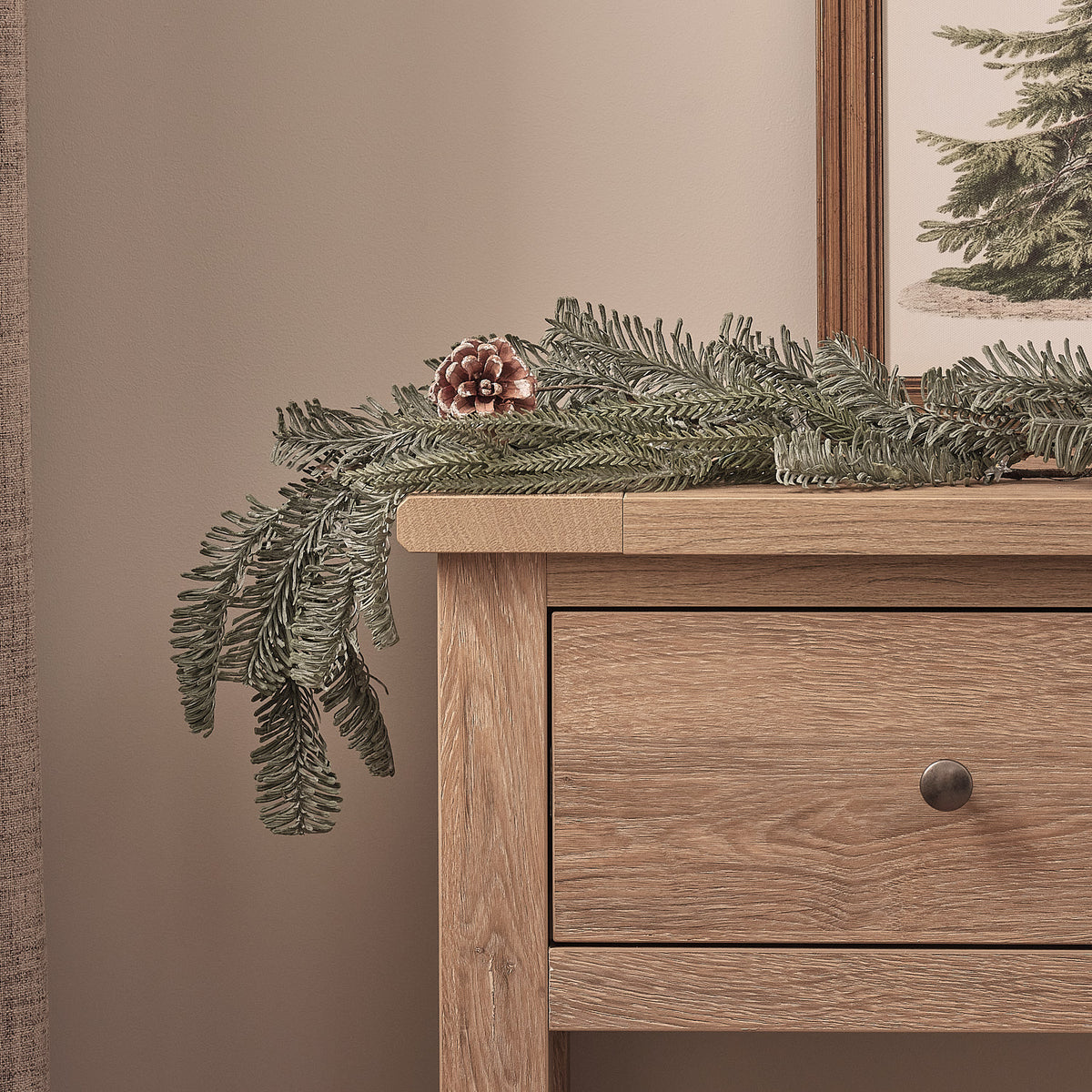 1.5m Pre Lit Once Upon a Star Christmas Garland