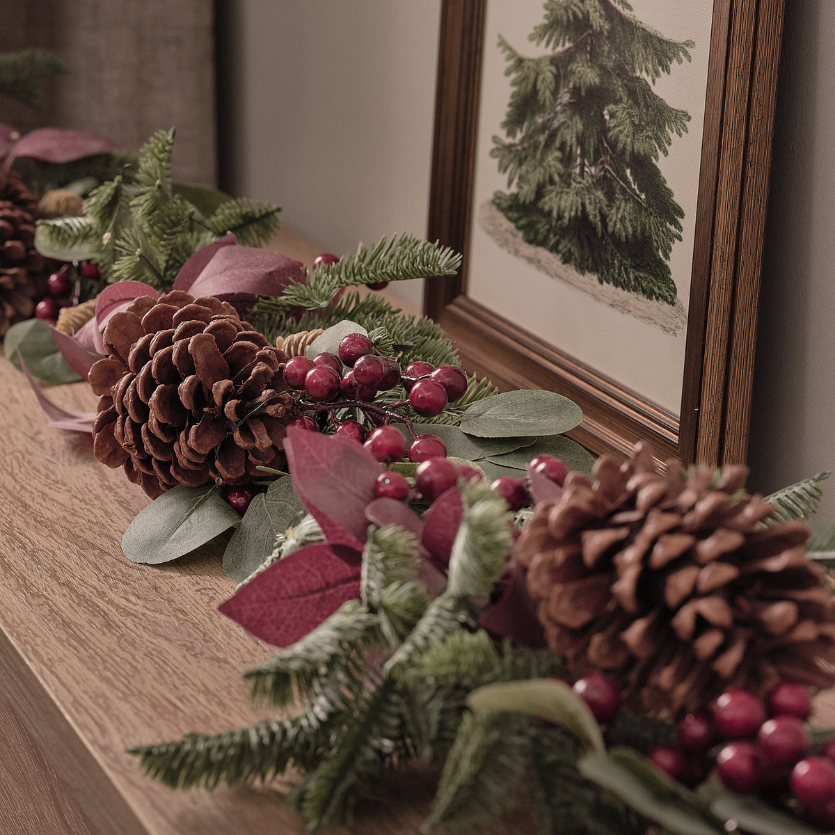Pre Lit Comfort and Joy Wreath & Garland