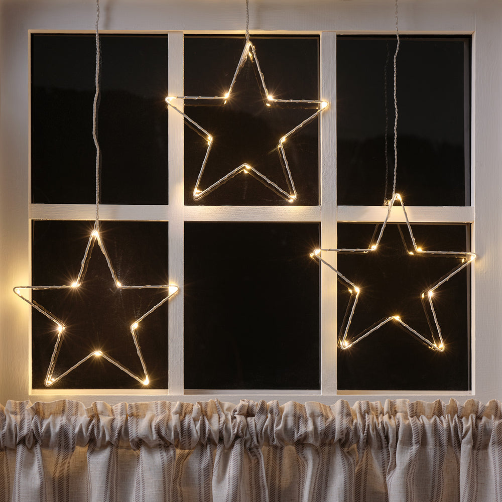 Osby Star Trio Christmas Window Light