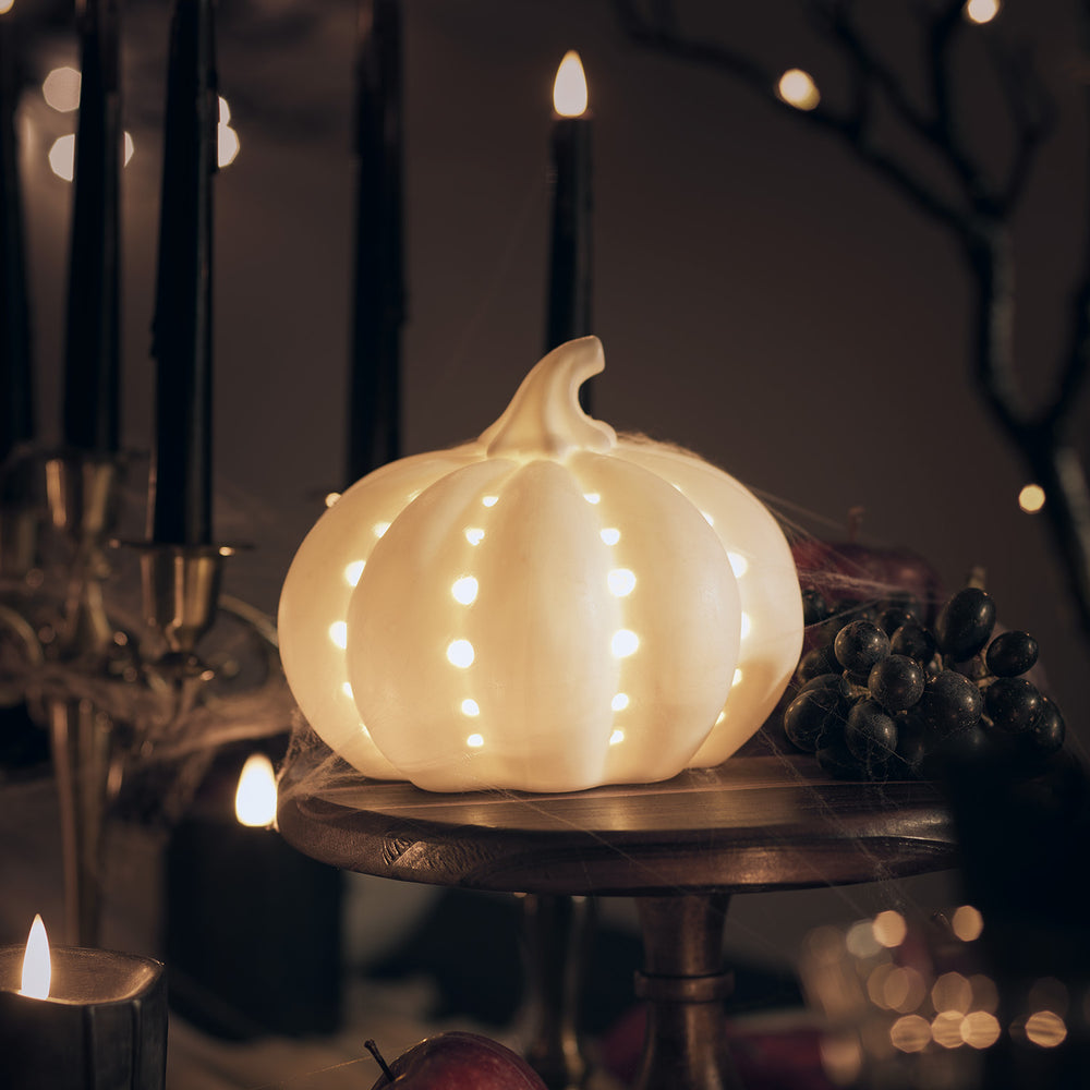 Ceramic Pumpkin Light