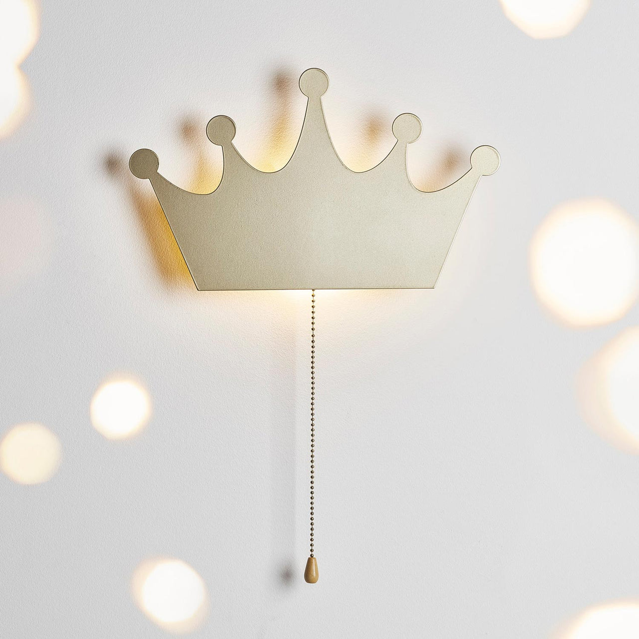 Gold Crown Wall Light