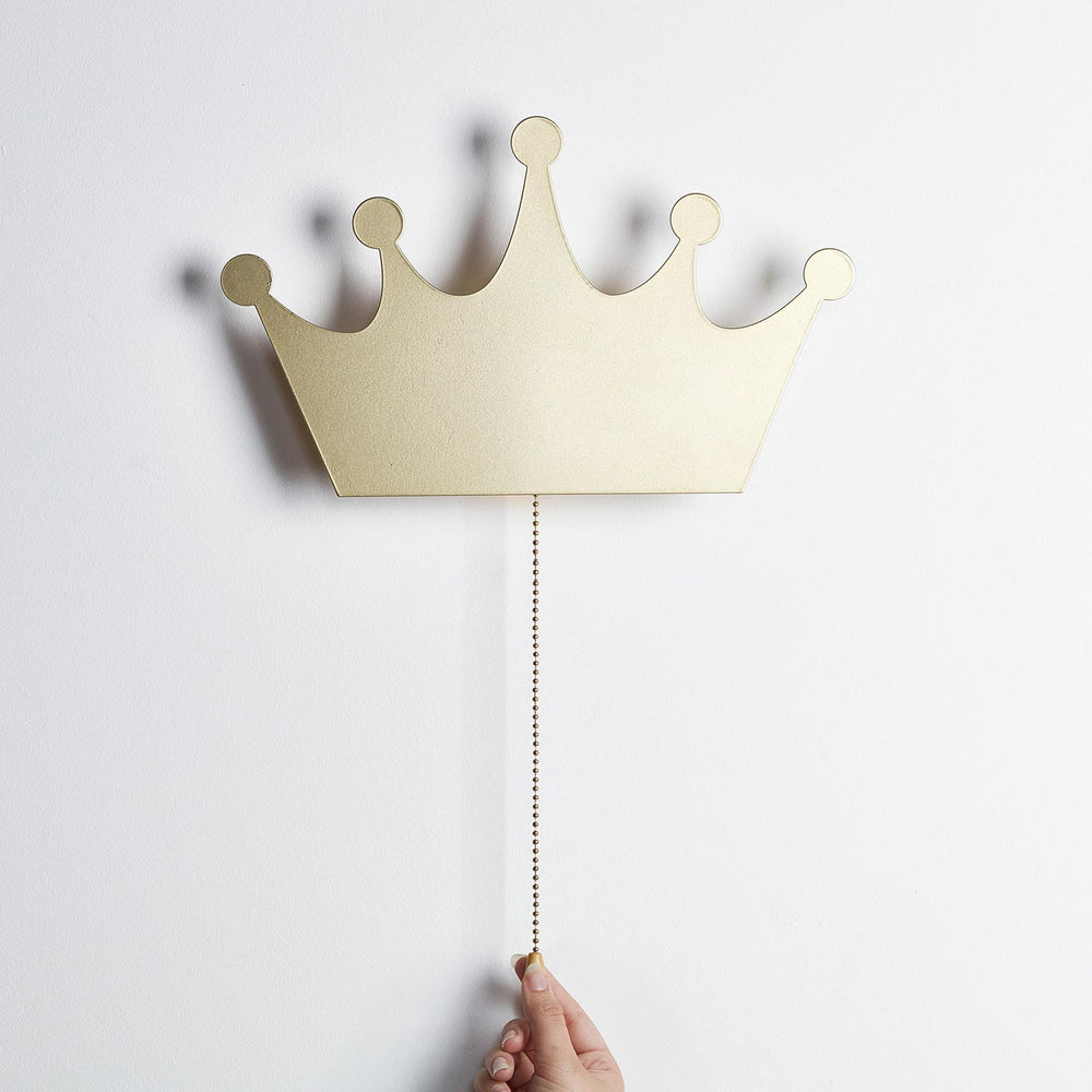 Gold Crown Wall Light
