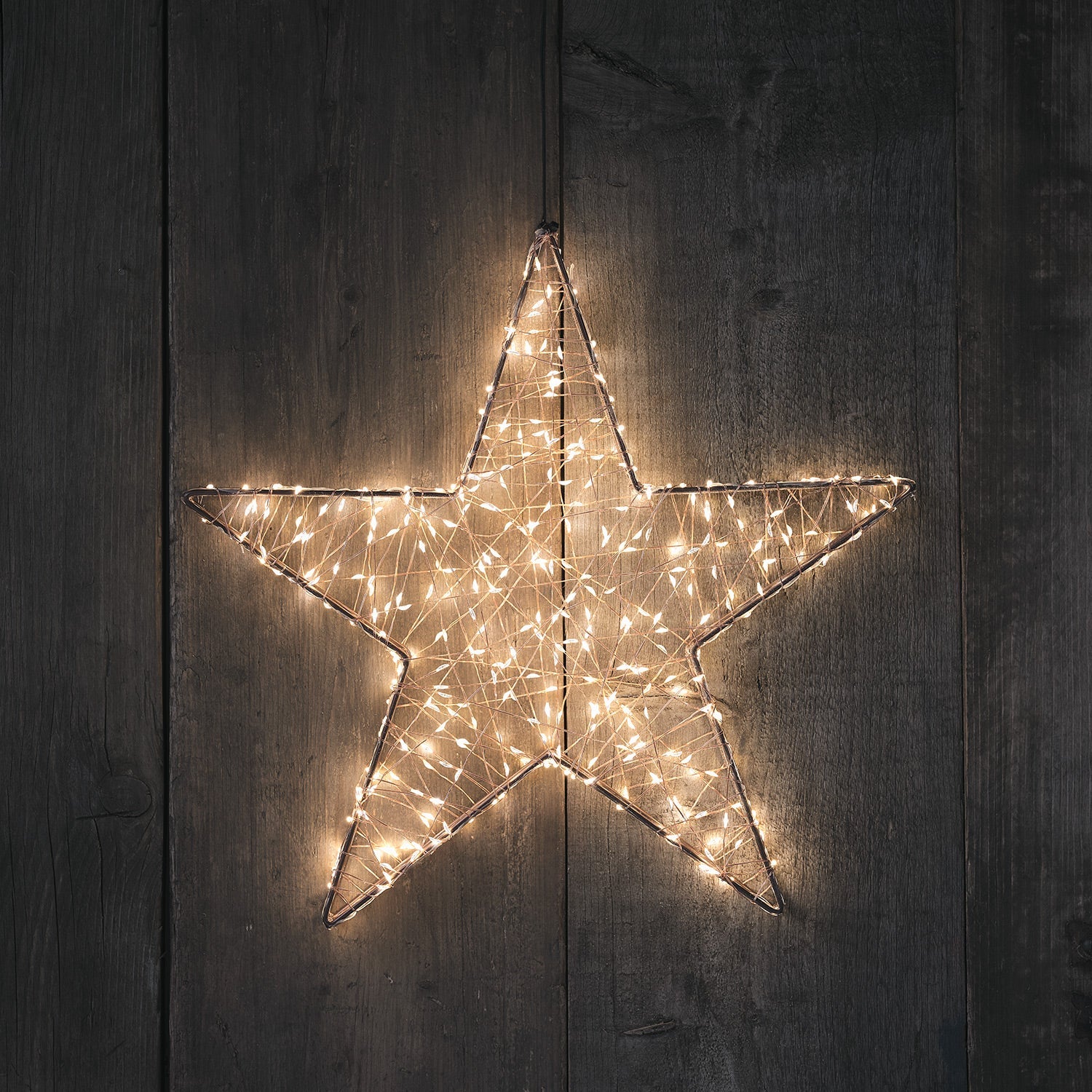 40cm Micro LED Copper Wire Star UK