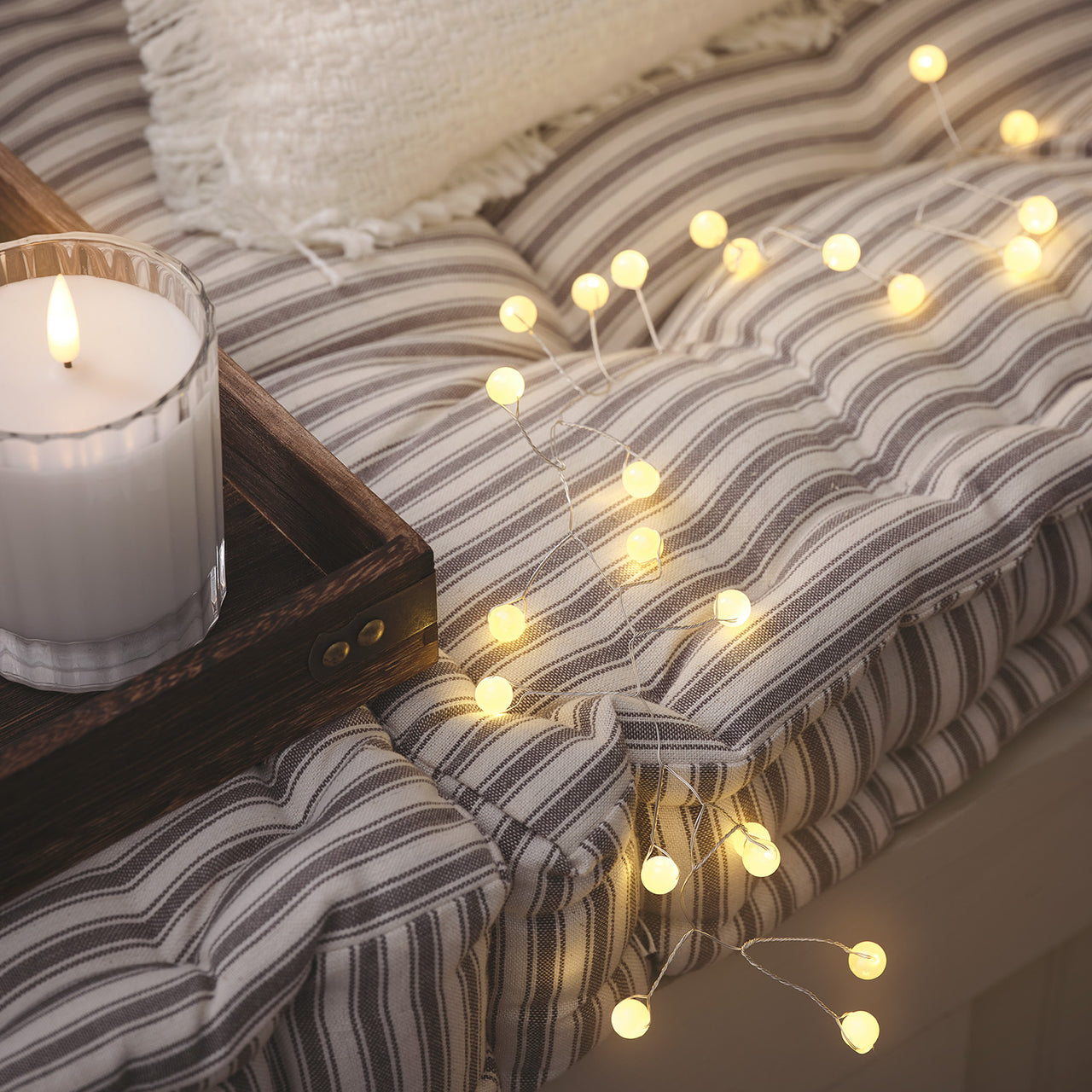 Pearl Micro LED Battery Cluster Lights