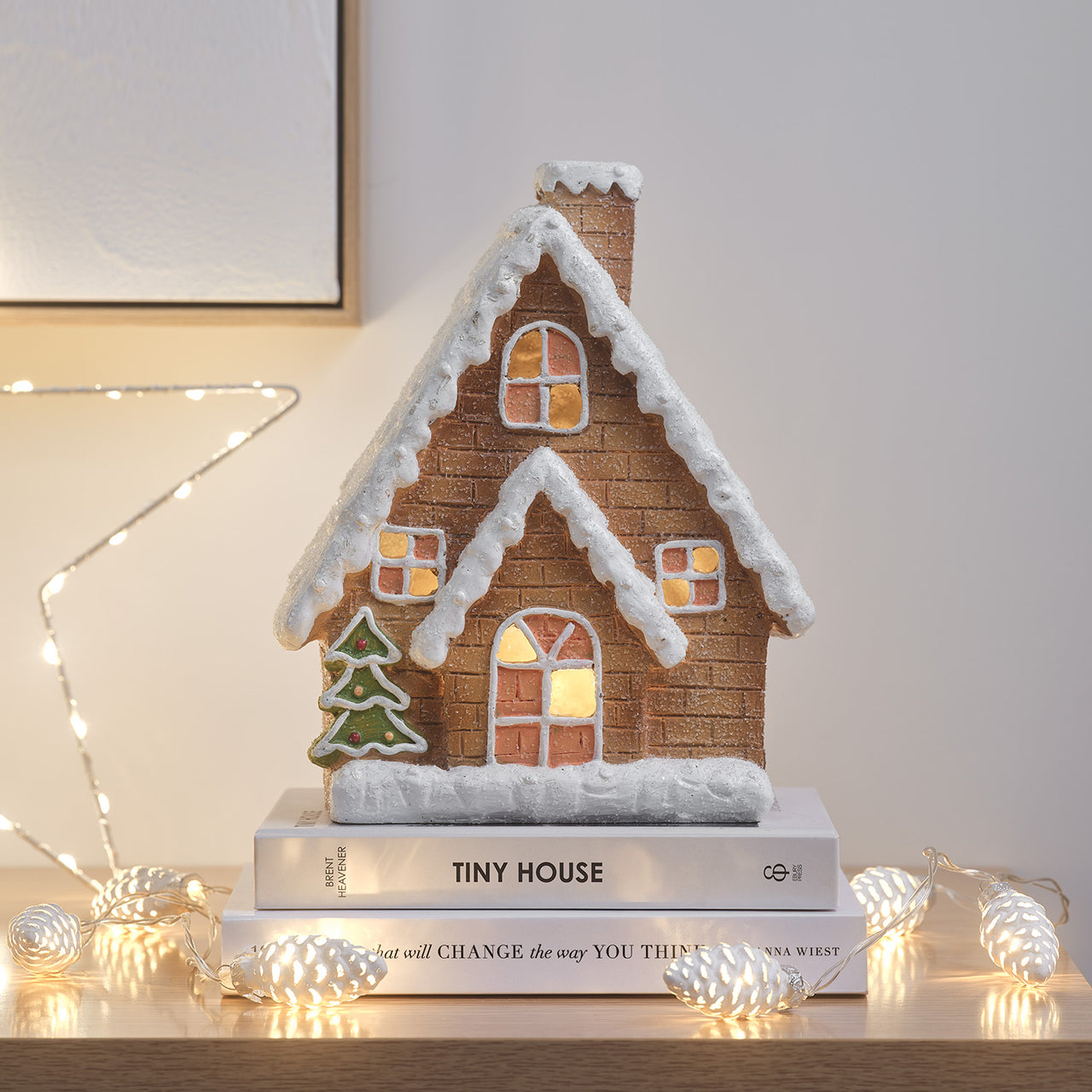 Light Up Gingerbread House Christmas Decoration