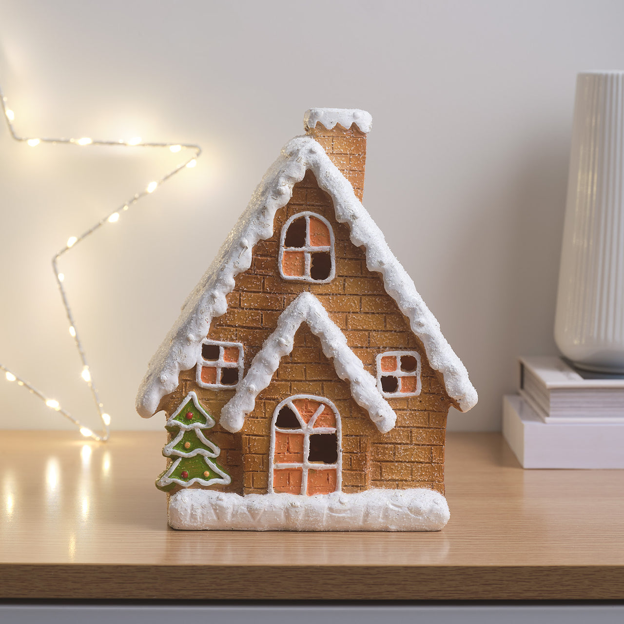 Light Up Gingerbread House Christmas Decoration