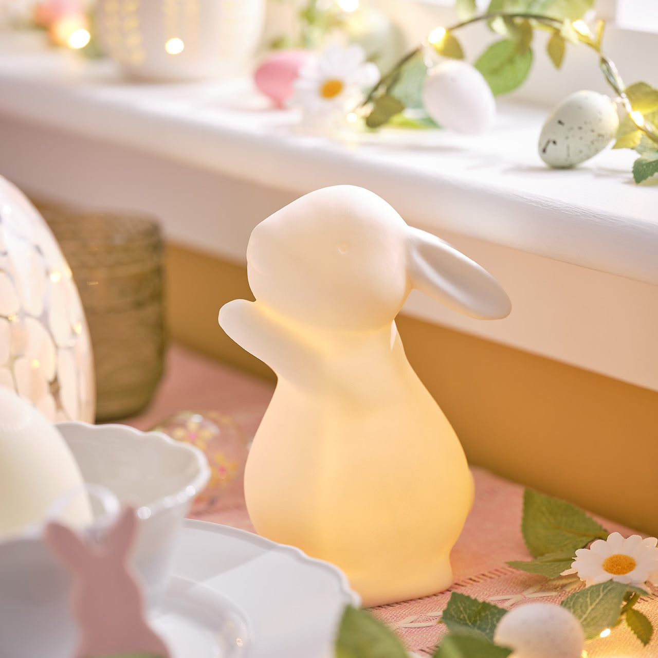 Happy & Hoppy 2 Porcelain Bunny Decorations