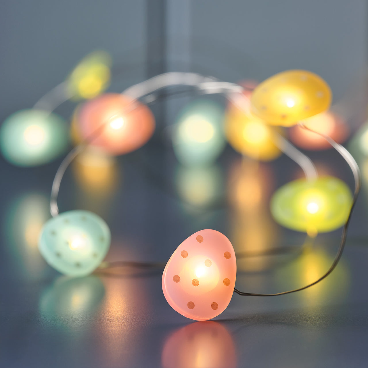 20 Easter Egg Micro LED Battery Fairy Lights