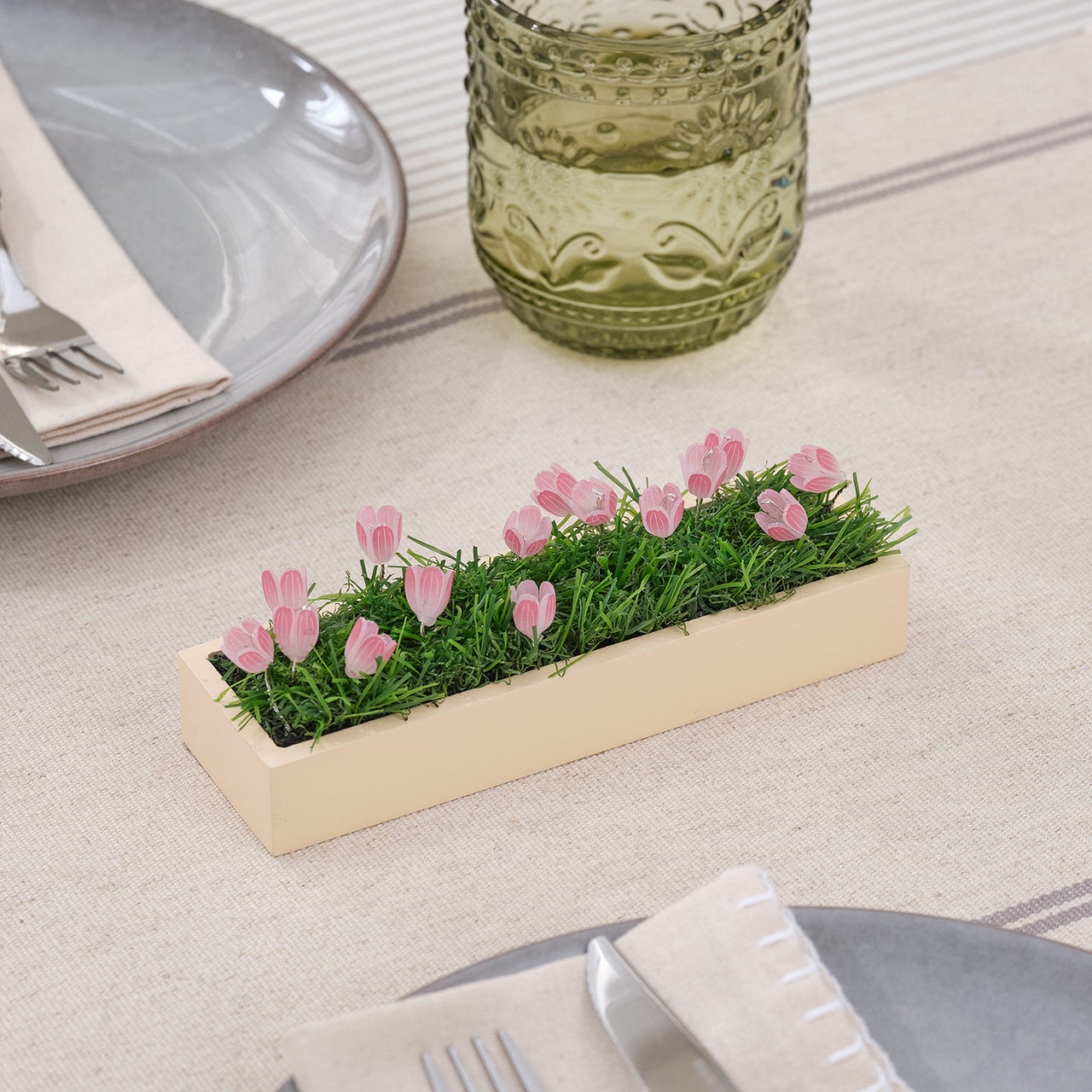 Pink Flower LED Battery Table Top Decoration