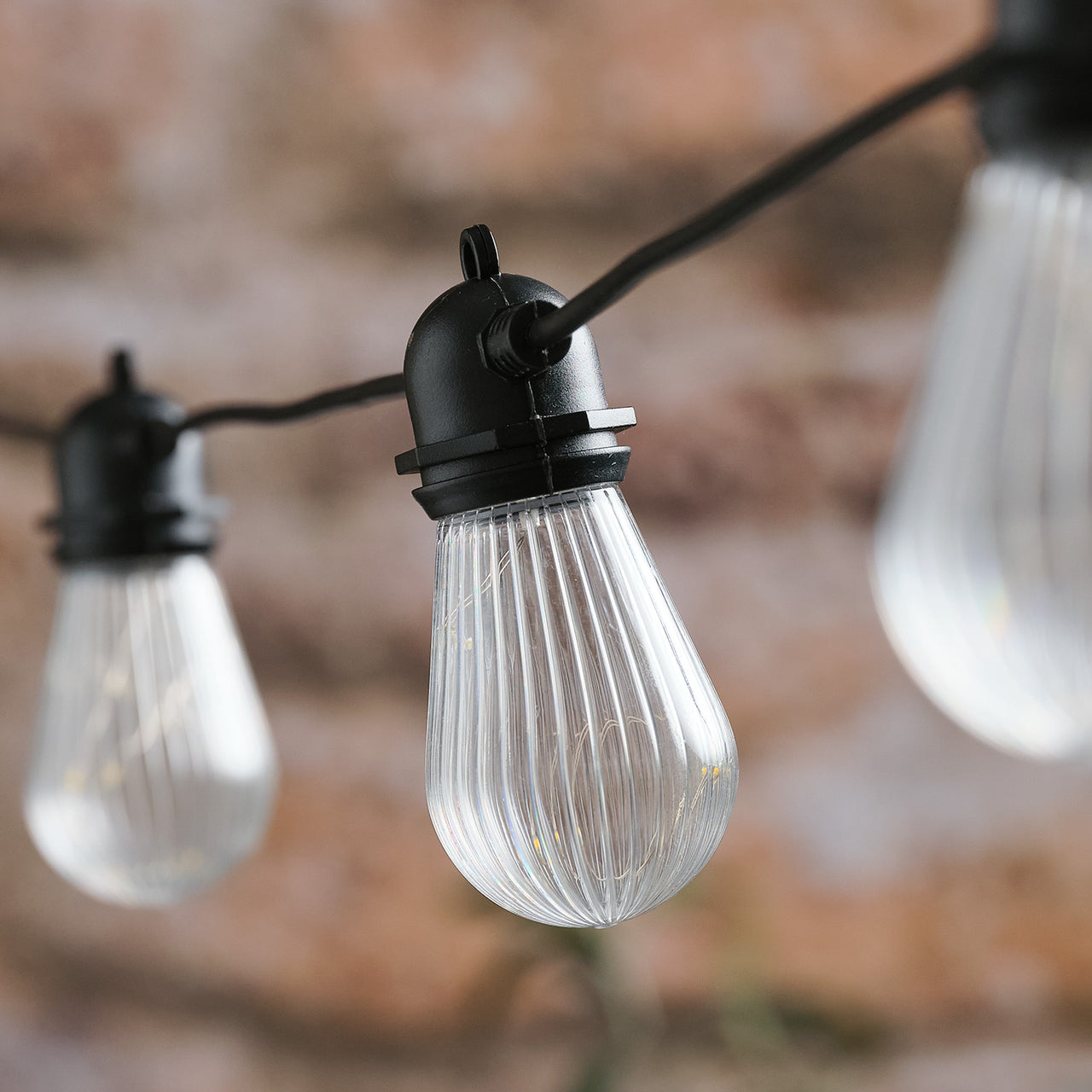 10 Fluted Outdoor Battery Micro Festoon Lights