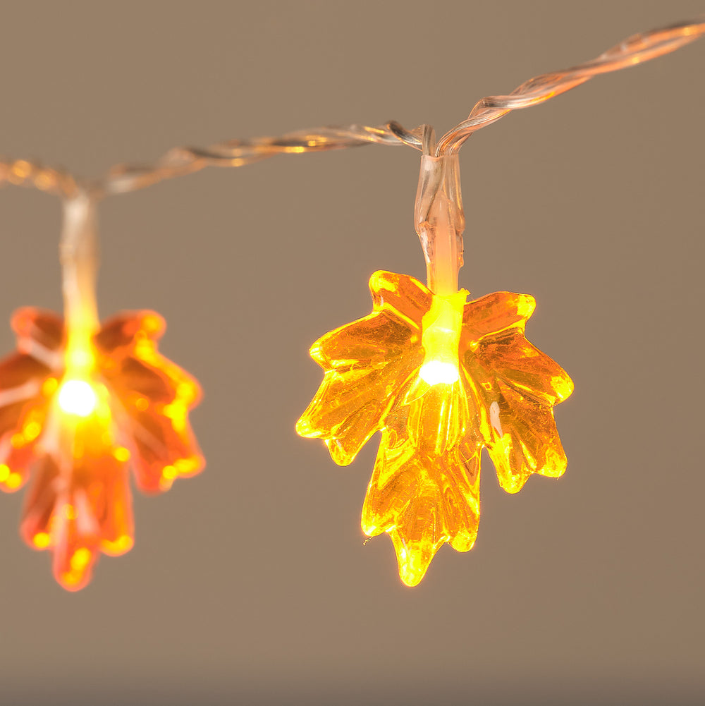20 Maple Leaf LED Fairy Lights