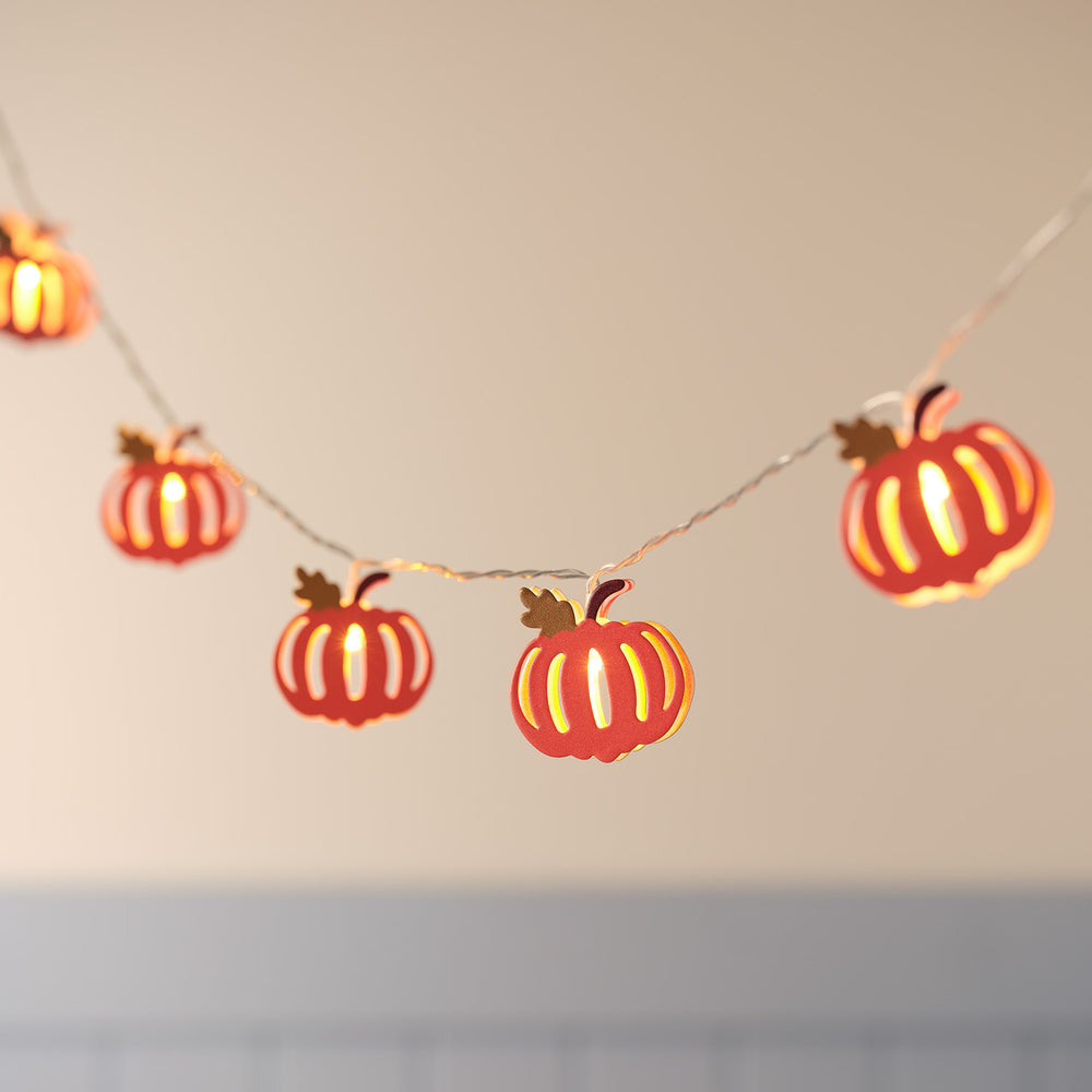 10 Autumn Pumpkin LED Fairy lights