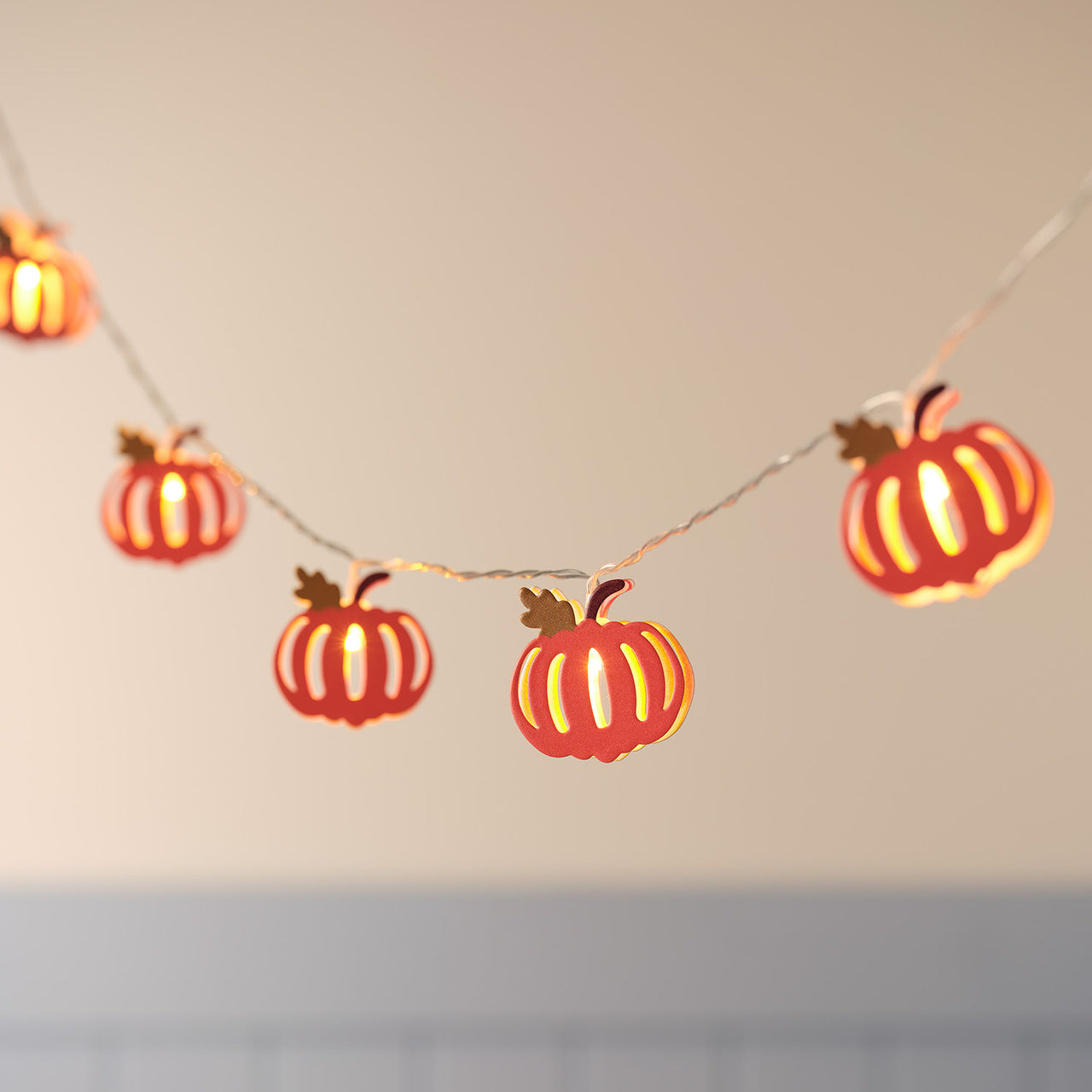 10 Autumn Pumpkin LED Fairy lights