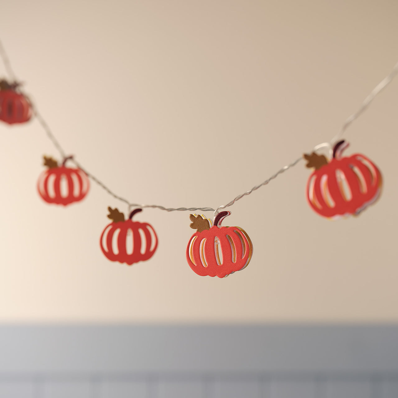 10 Autumn Pumpkin LED Fairy lights