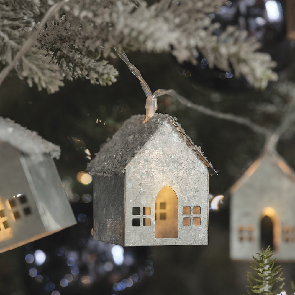 10 Frosted Hut LED Fairy Lights