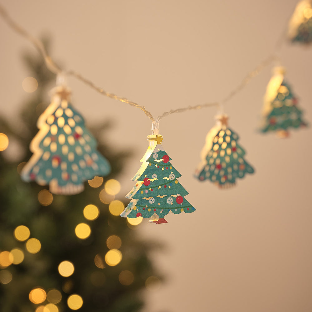 10 'O Christmas Tree' Metal LED Fairy Lights