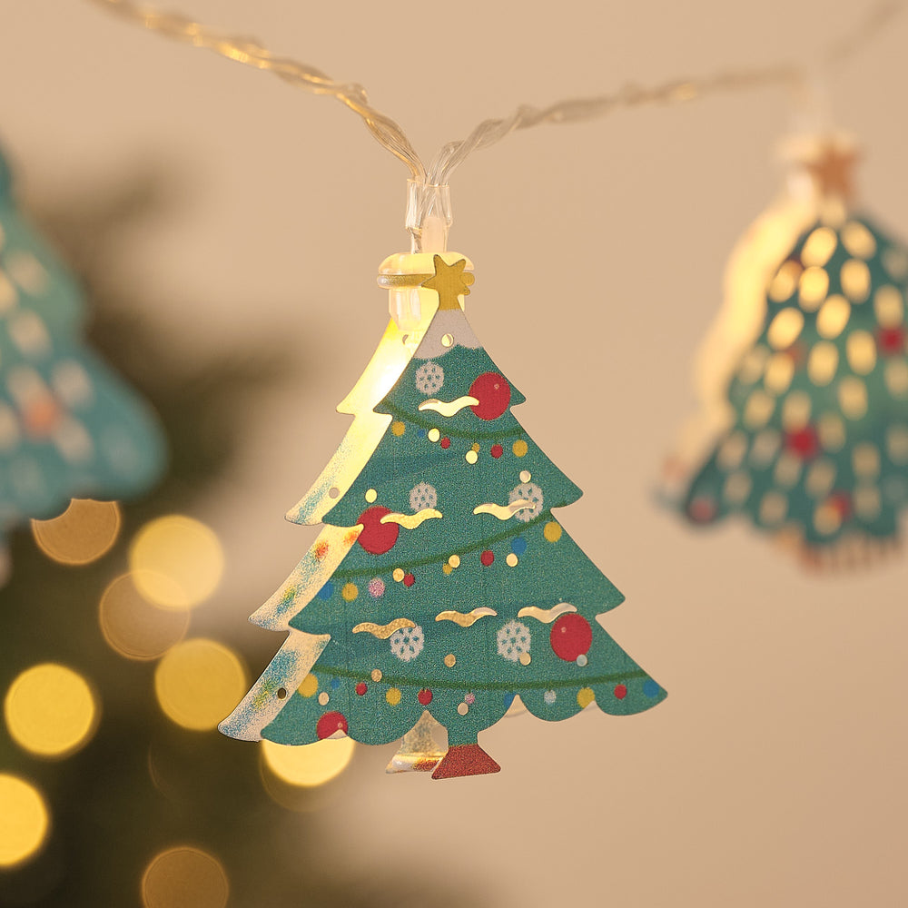 10 'O Christmas Tree' Metal LED Fairy Lights