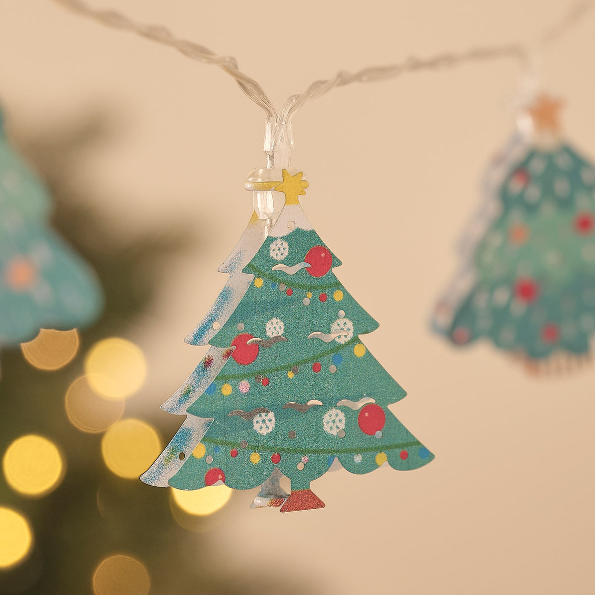 10 'O Christmas Tree' Metal LED Fairy Lights